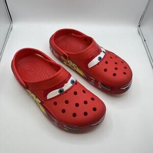Crocs Disney Cars Lightning McQueen #95 Shoes Unisex Adult Size M 9 - W 11 Red